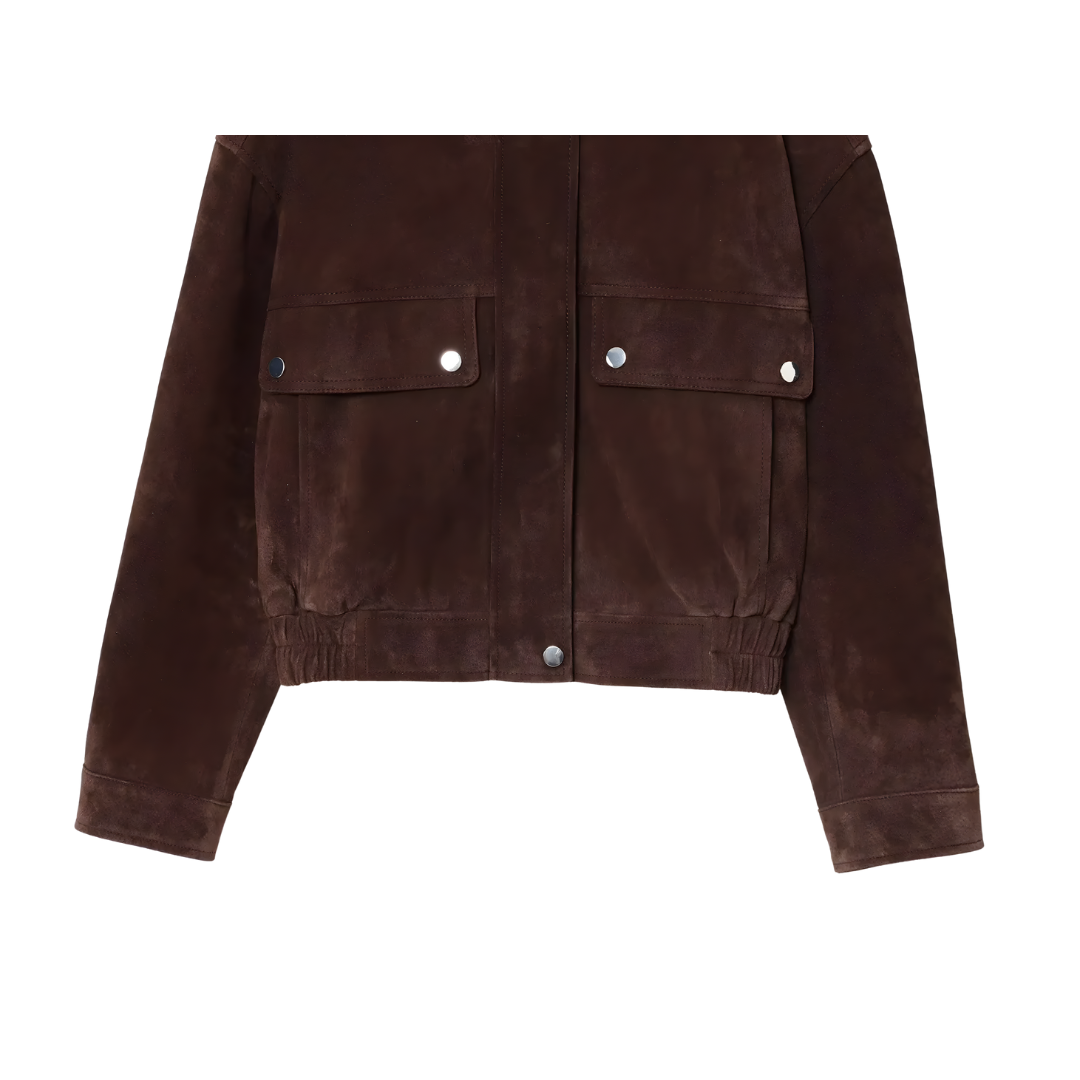 Autumn 2025 Women’s Loose-Fit Jackets with Big Pockets, Warm, Elegant Street-Chic Style